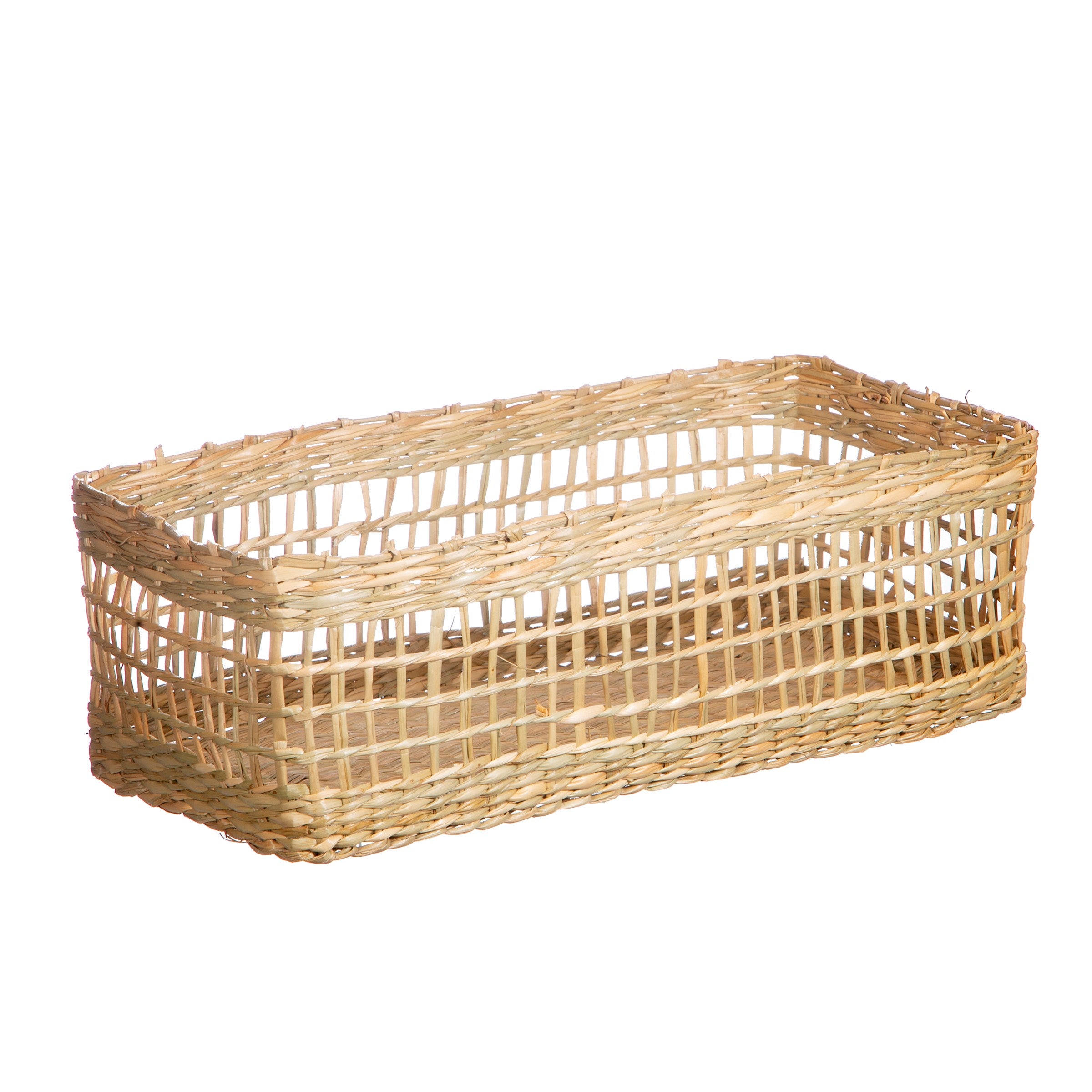 Seagrass rectangular basket